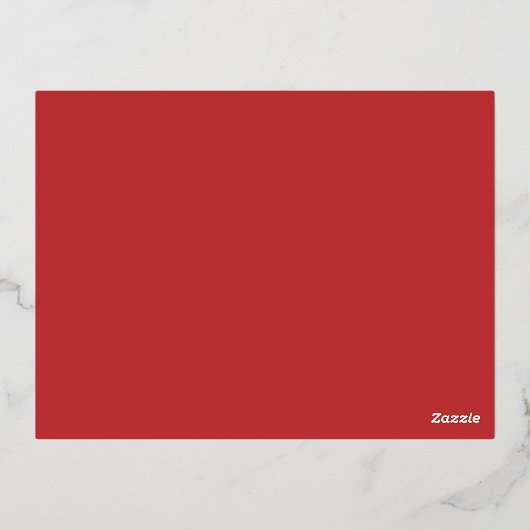 Modern kerstscript folie feestdagen briefkaart (Achterkant)