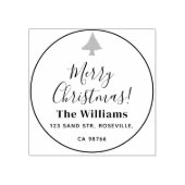 Modern kerstscript rubberstempel (Afrduk)