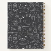 Modern keukengerei Schattige Doodle Recept Notitieboek (Achterkant)
