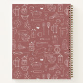 Modern  keukengerei Schattige Doodle Recept Notitieboek (Achterkant)