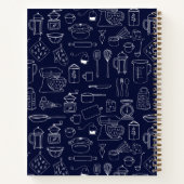 Modern  keukengerei Schattige Doodle Recept Notitieboek (Achterkant)