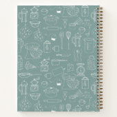 Modern keukengerei Schattige Doodle Recept Notitieboek (Achterkant)