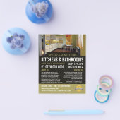 Modern Keukenontwerp, keuken en badkamer Fitter Flyer (Enkel)