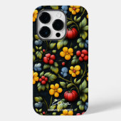 Modern Khokhloma Bloemenpatroon in gedurfde kleure Case-Mate iPhone Case (Achterkant)