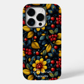 Modern Khokhloma Bloemenpatroon - Vet en Elegant Case-Mate iPhone Case (Achterkant)