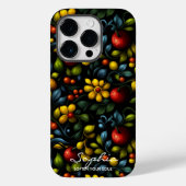 Modern Khokhloma bloempatroon in levendige kleuren Case-Mate iPhone Case (Achterkant)