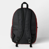 Modern Kids' Backpack with Bear - Personalized Bedrukte Rugzak (Achterkant)