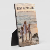 Modern Kids Names Personalized Best Mom Ever Photo Fotoplaat (Zijkant)