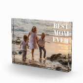 Modern Kids Names Simple Mother Best Mom Ever Fotoblokken (Rechts)