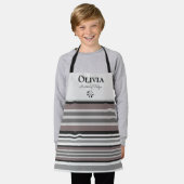 Modern Kind Custom Keuken Schort (Gedragen)