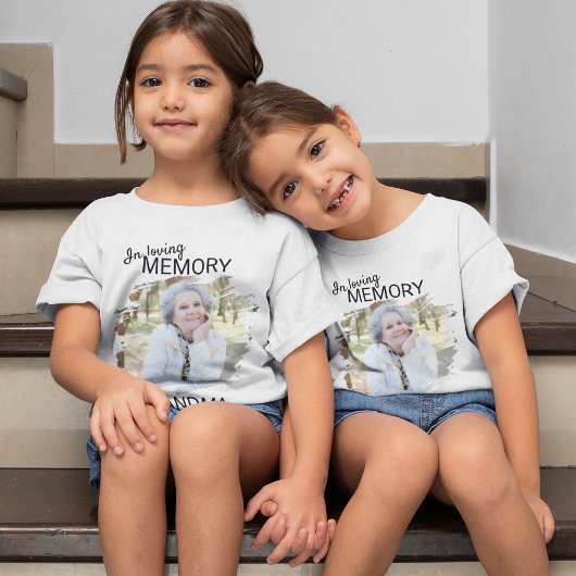 Modern | KINDER | Grandma Photo Memorial T-shirt