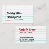 Modern Kindergarten visitekaartje (Voorkant / Achterkant)