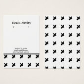 Modern Kiss Black White Pattern verdient achtergro Visitekaartje (Voorkant /achterkant)