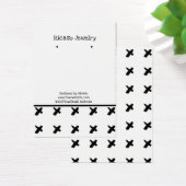 Modern Kiss Black White Pattern verdient achtergro Visitekaartje (Bureau)