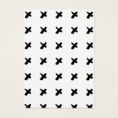 Modern Kiss Black White Pattern verdient achtergro Visitekaartje (Achterkant)
