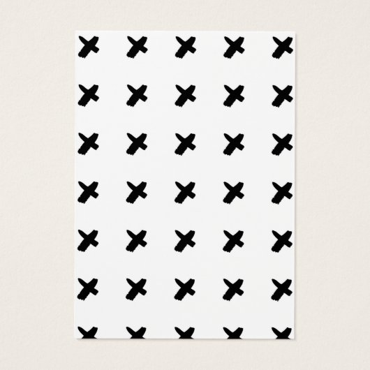 Modern Kiss Black White Pattern verdient achtergro Visitekaartje (Achterkant)