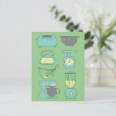 Modern Kitchen Appliances Illustration Marketing Briefkaart (Staand voorkant)