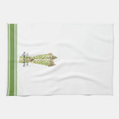 Modern Kitchen Asparagus pun art towel Theedoek (Horizontaal)