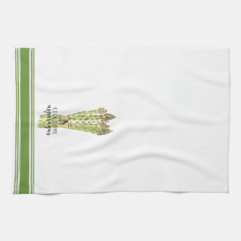 Modern Kitchen Asparagus pun art towel Theedoek