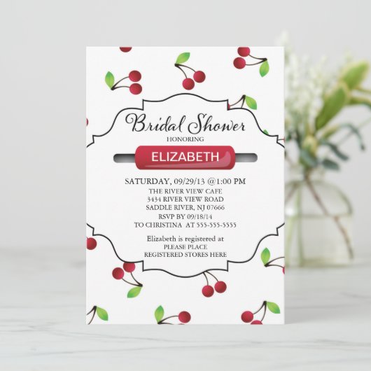 Modern Kitchen Bridal Shower Kaart (Staand voorkant)