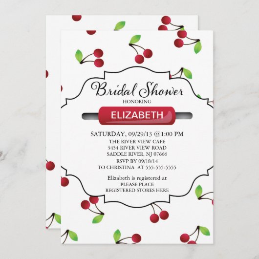 Modern Kitchen Bridal Shower Kaart (Voorkant / Achterkant)