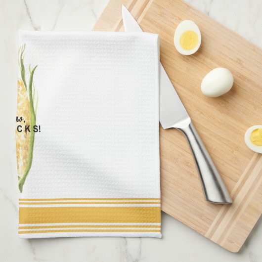Modern Kitchen Corn pun-handdoeken Theedoek (Quarter Fold)