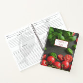Modern Kitchen Koken Veggie Tomato Basil Recipe Notitieboek (Binnen)