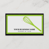 Modern Kitchen Whisk Bakery Visitekaartje (Voorkant)