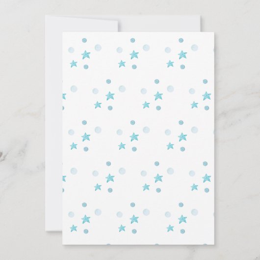 Modern klaar om Pop Bow Ice Cream Baby shower Kaart (Achterkant)