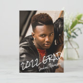 Modern klas jaar Afstuderen met handschrift Kaart (Staand voorkant)