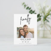 modern klasmanuscript bewaart definitief de foto d aankondigingskaart (Staand voorkant)