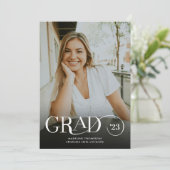 Modern Klassiek Afstudeerder Foto Collage Afstuder Aankondiging (Staand voorkant)