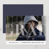 Modern klassiek afstudeerfeest | Genderneutraal Kaart (Voorkant / Achterkant)