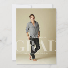 Modern klassiek afstudeerfeest | Genderneutraal Kaart