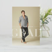 Modern klassiek afstudeerfeest | Genderneutraal Kaart (Staand voorkant)