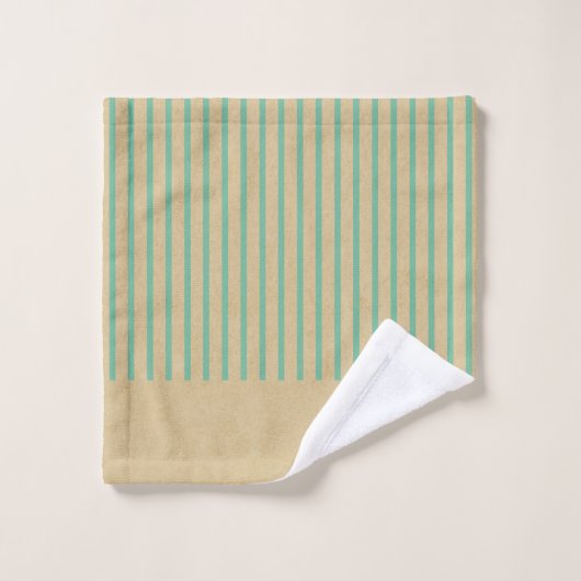 Modern klassiek ambachtelijk papier en strepen Bru Bad Handdoek (Wasdoekje)