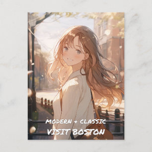 Modern & Klassiek: Bezoek Boston Briefkaart