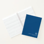Modern Klassiek Blauw Monogram Notitieboek (Binnen)