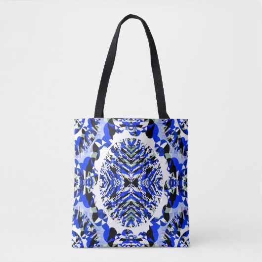 Modern klassiek blauw... tote bag (Voorkant)