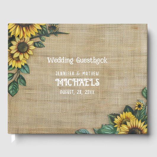 Modern klassiek gastenboek (Voorkant)