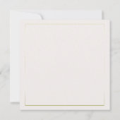 Modern Klassiek Gold Lijst Orchids Vrijgezellenfee Kaart (Achterkant)