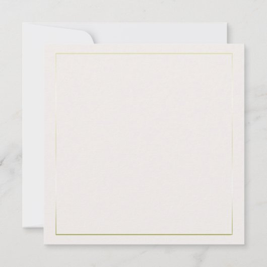 Modern Klassiek Gold Lijst Orchids Vrijgezellenfee Kaart (Achterkant)