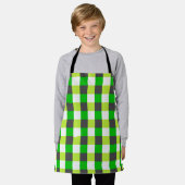 Modern klassiek groen patroon schort (Gedragen)