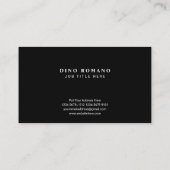 Modern klassiek Italiaanse nationale vlag zwart Visitekaartje (Achterkant)