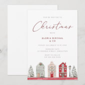 Modern klassiek kerstfeest viering kaart (Voorkant / Achterkant)