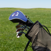 Modern klassiek professioneel monogram en naam golfheadcover (Insitu)
