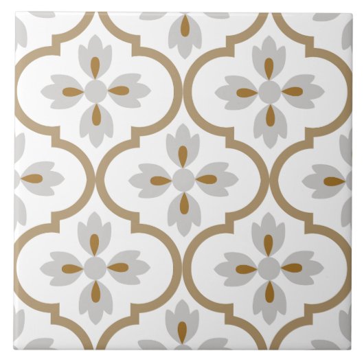 Modern klassiek Spaans mediterraan lichtpatroon Tegeltje (Voorkant)