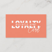 Modern Klassiek Terracotta Script Klantenkaartje (Achterkant)