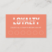 Modern Klassiek Terracotta Script Klantenkaartje (Voorkant)