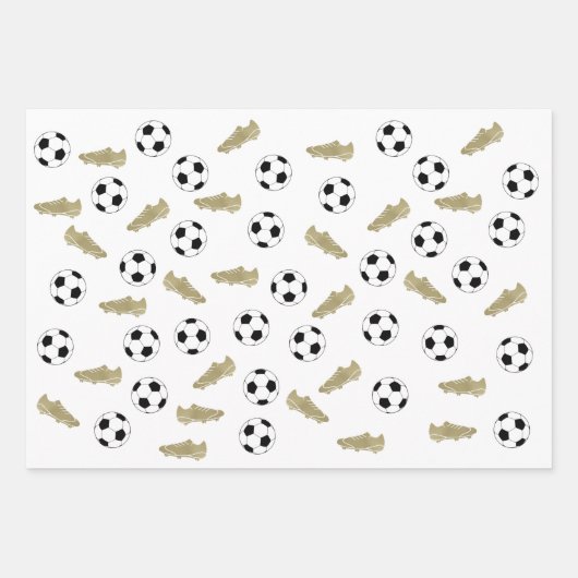 Modern klassiek voetbal klemt bal inpakpapier vel (Voorkant 2)